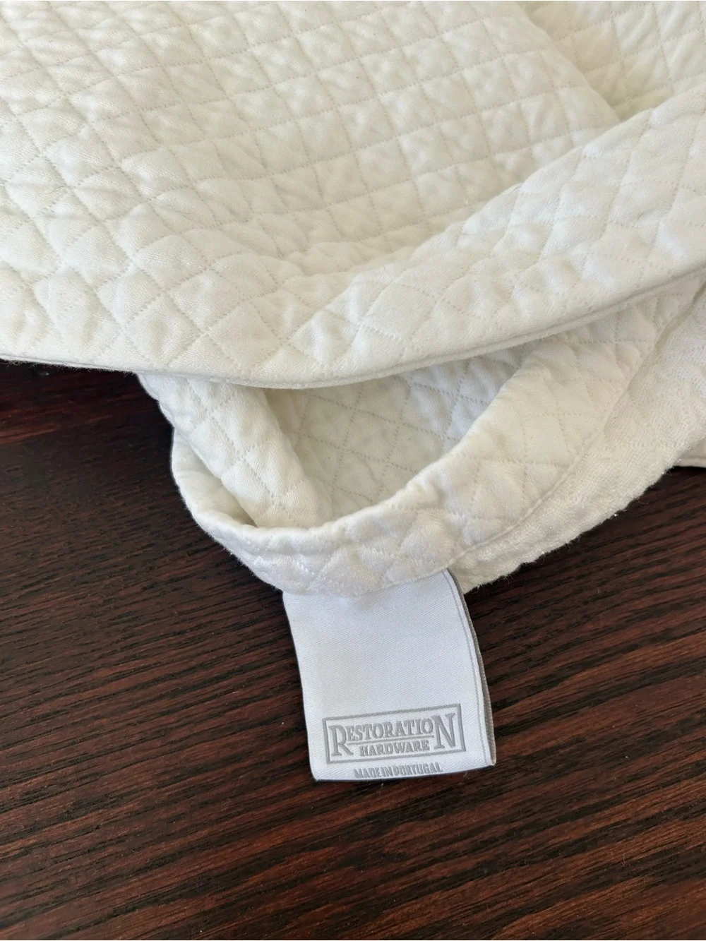 Restoration Hardware White Quilted Pillow Shams (2)